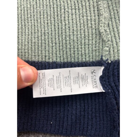 Carve Designs Durango Cardigan Women's Small Striped Open Front Hooded - Picture 6 of 7